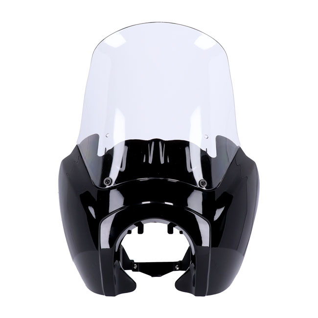 HEADLAMP FAIRING - GLOSS BLACK/CLEAR WINDSHIELD