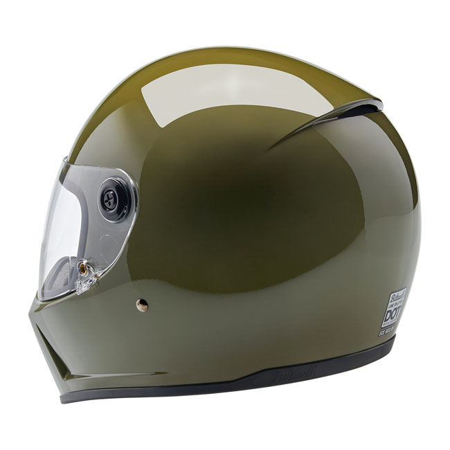 BILTWELL LANE SPLITTER HELMET - OLIVE GREEN