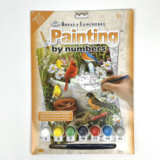 Maľovanie podľa čísiel - Zátišie v záhrade 8+
