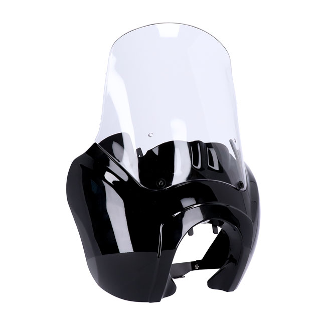 HEADLAMP FAIRING - GLOSS BLACK/CLEAR WINDSHIELD