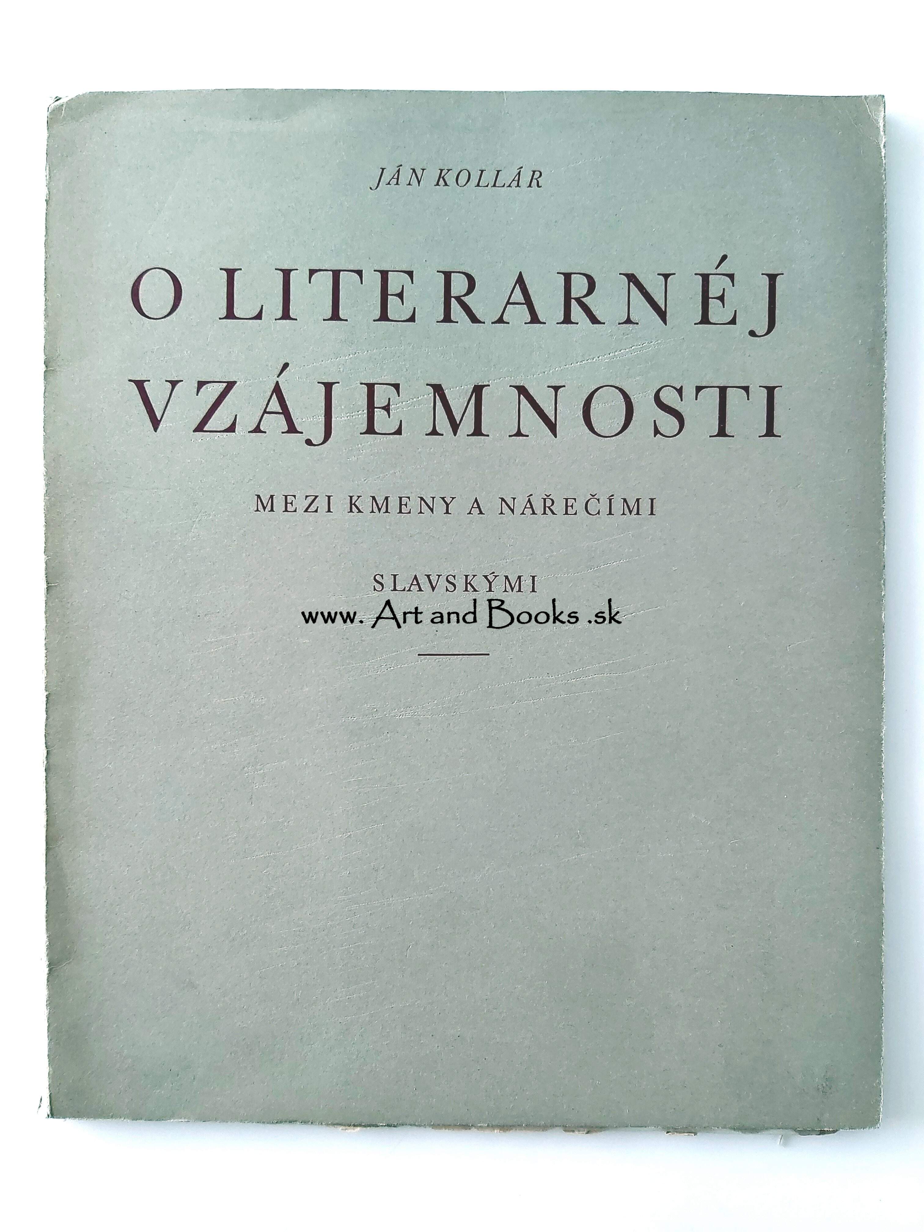 Ján Kollár - O literarnéj vzájemnosti (1936) ● 140120
