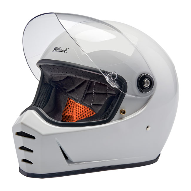 NEW BILTWELL LANE SPLITTER HELMET - GLOSS WHITE