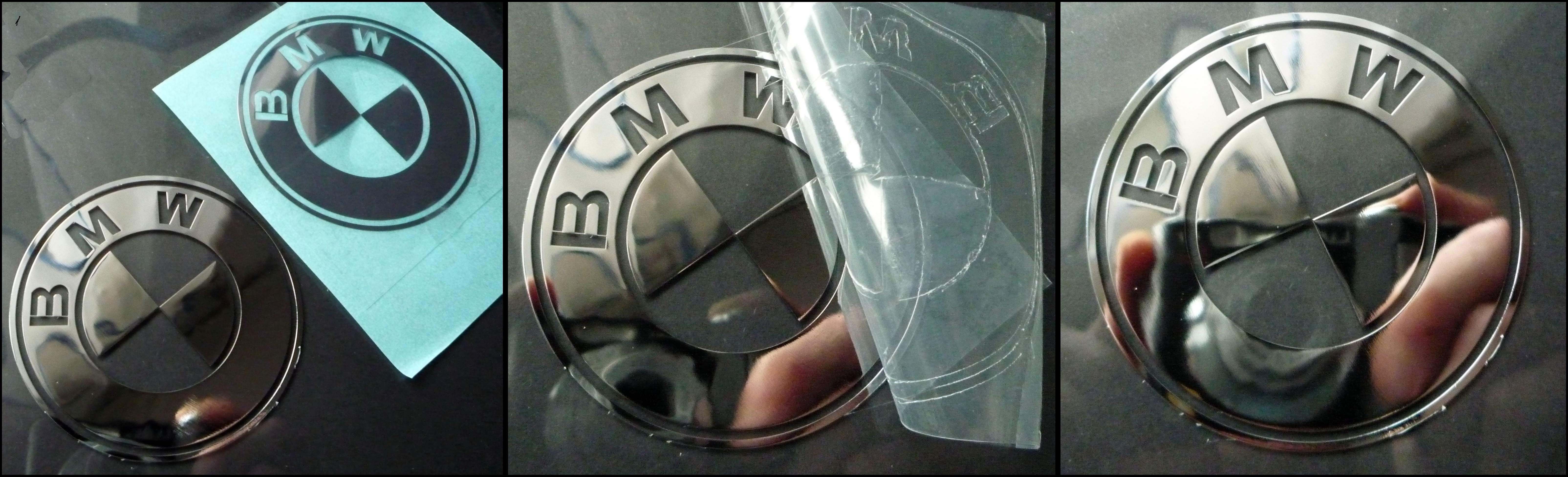BMW LOGO nalepka Metal Edition 30 a 60 mm