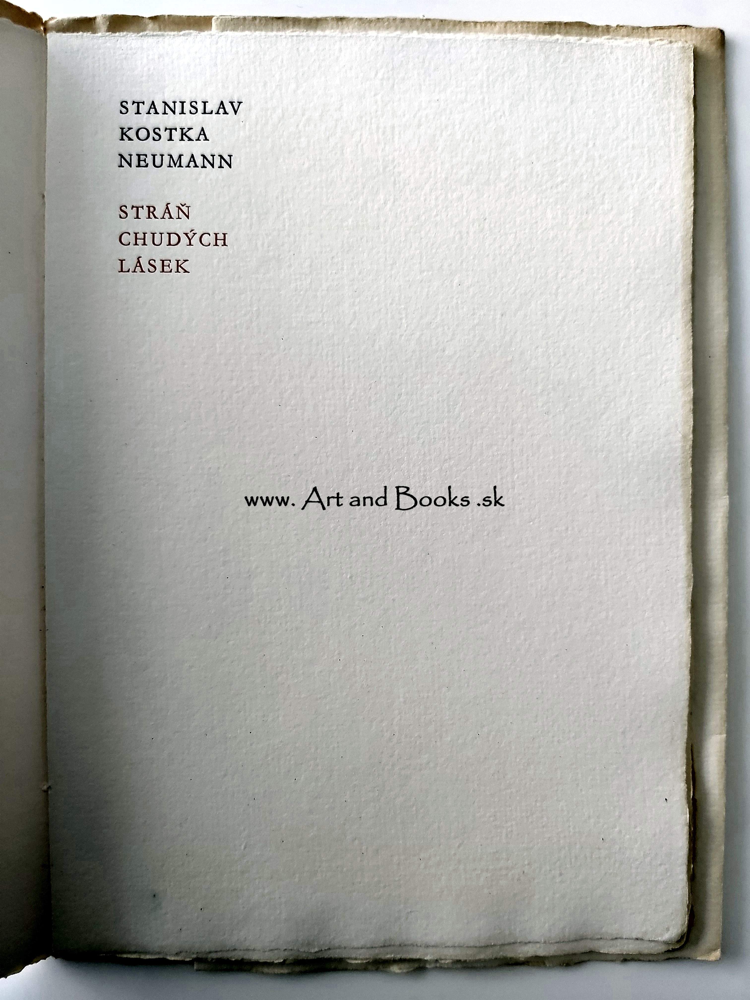 Stanislav Kostka Neumann - Stráň chudých lásek (1977) ● 121506