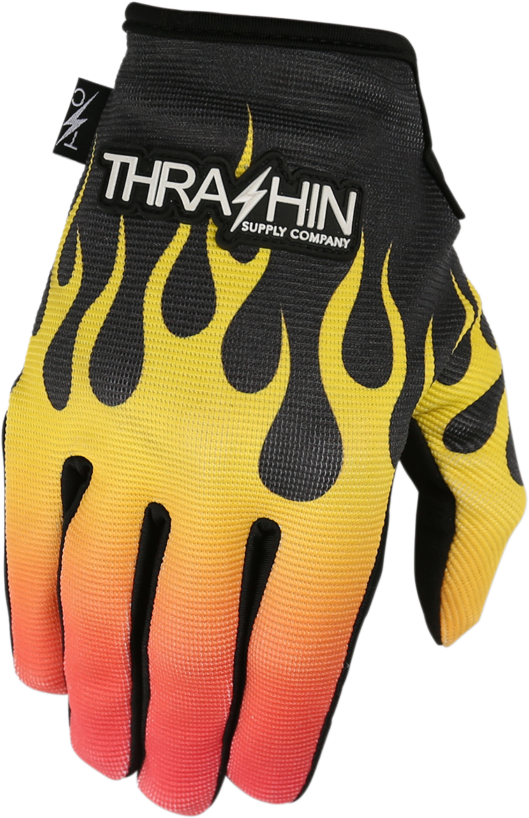 THRASHIN SUPPLY CO. STEALTH GLOVES FLAME