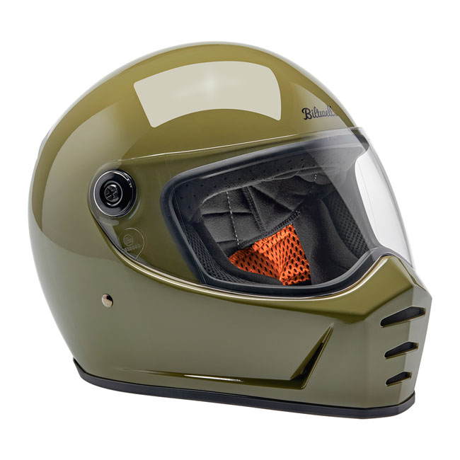 BILTWELL LANE SPLITTER HELMET - OLIVE GREEN