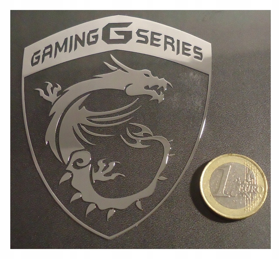 Gaming G Series nalepka Metal Edition 77 x 93 mm CHROM