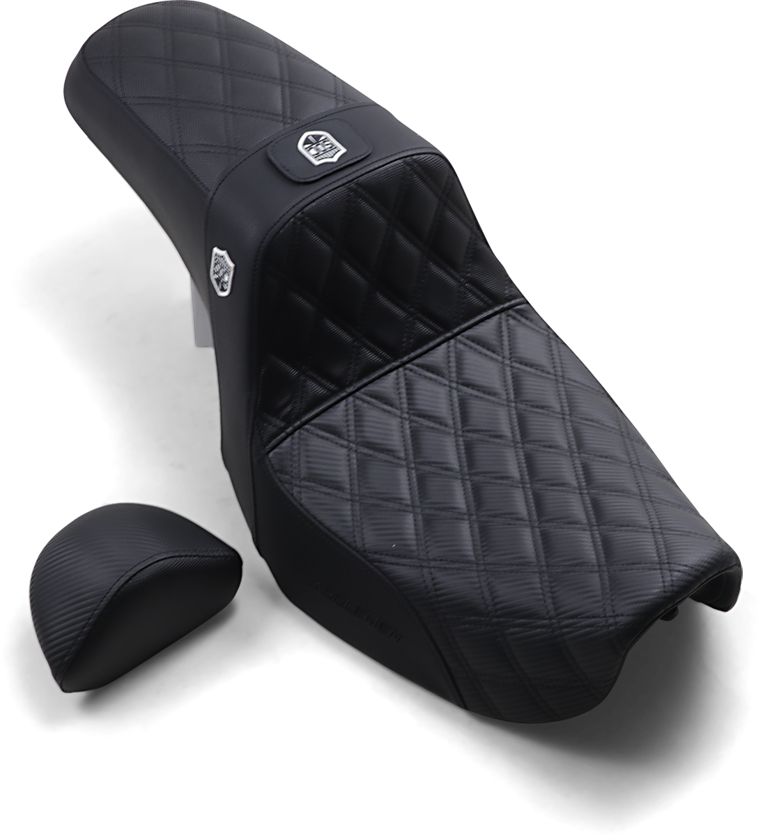 SADDLEMEN PRO SERIES SDC PERF. GRIP SEAT W/DB - 6/17 DYNA