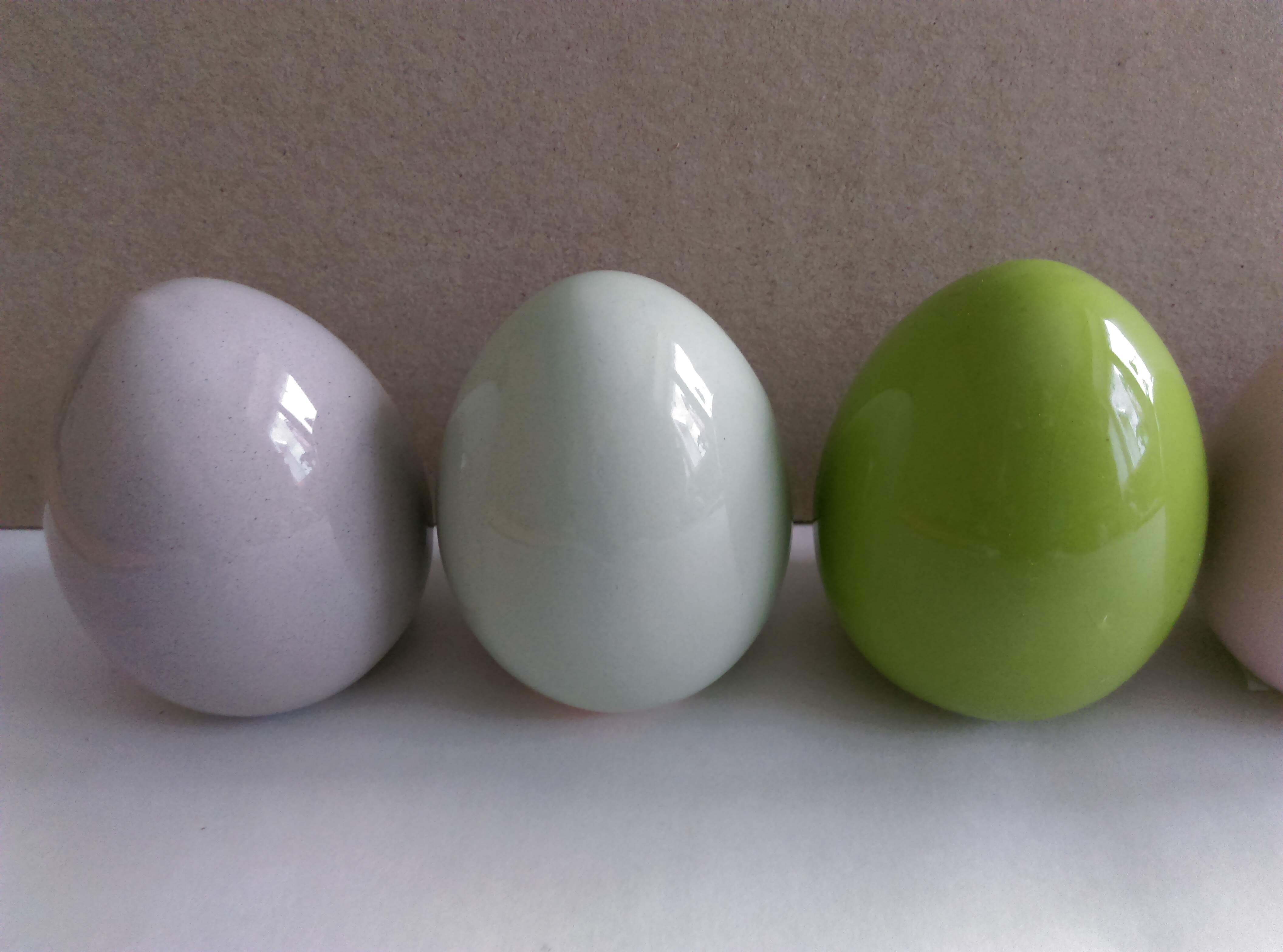 Porcelánové vajíčka - sada 6 ks