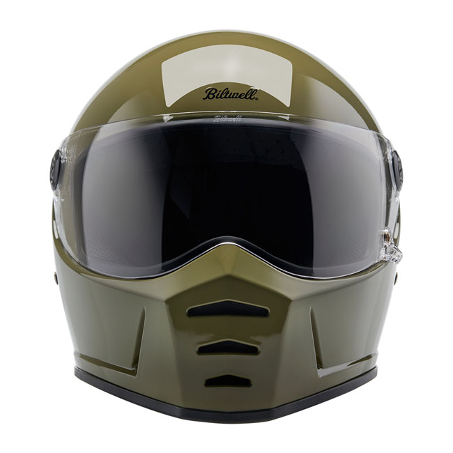 BILTWELL LANE SPLITTER HELMET - OLIVE GREEN