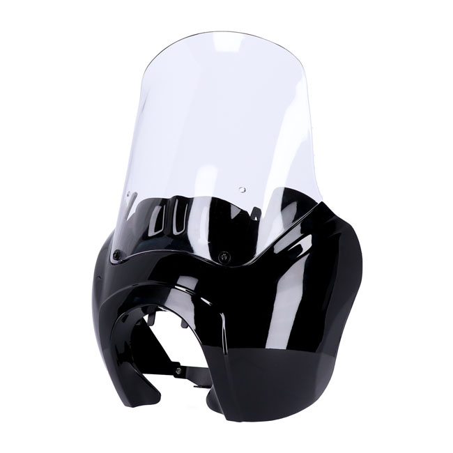 HEADLAMP FAIRING - GLOSS BLACK/CLEAR WINDSHIELD