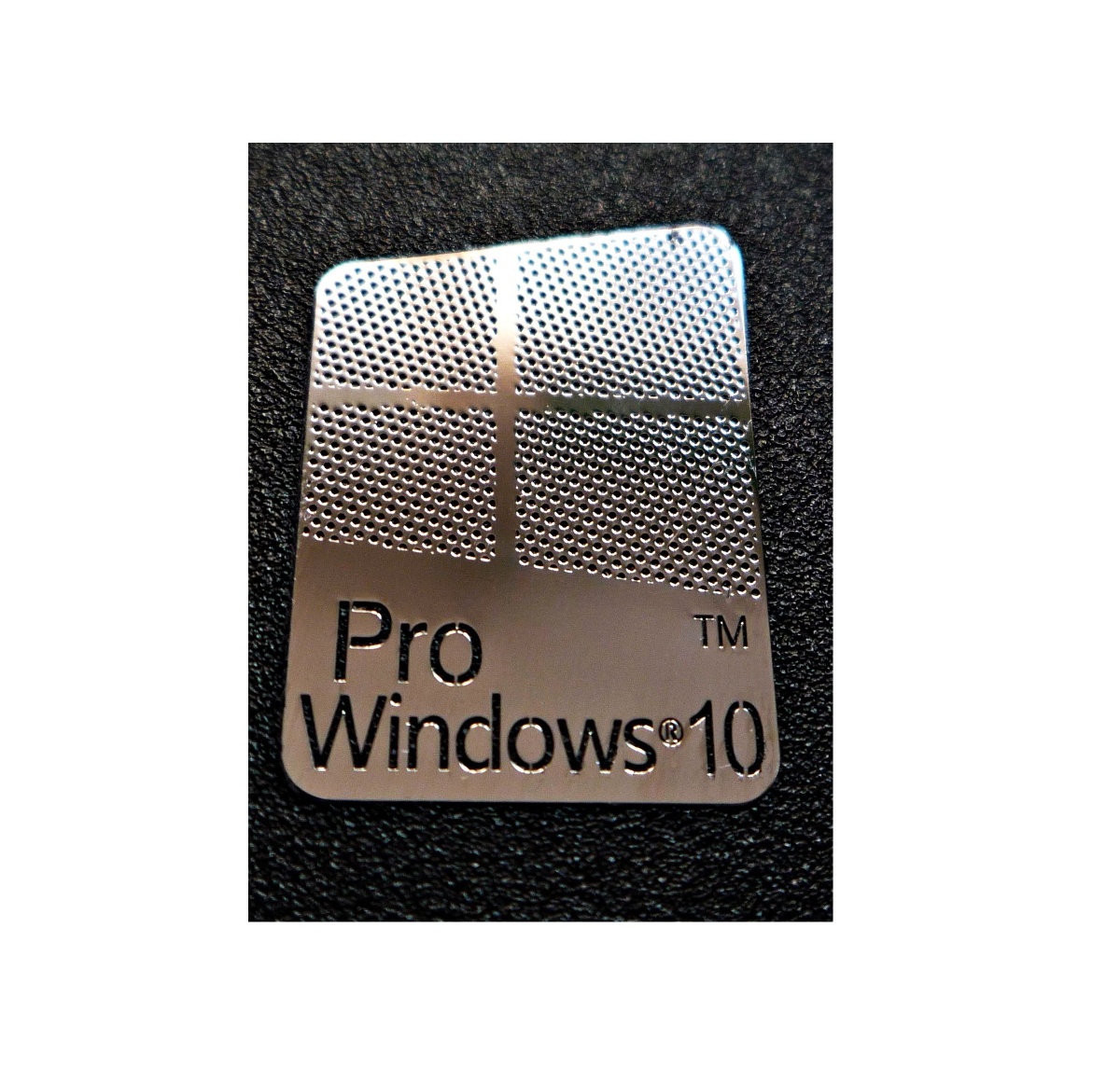 Windows10 Pro nalepka Metal Edition 16x23mm CHROM