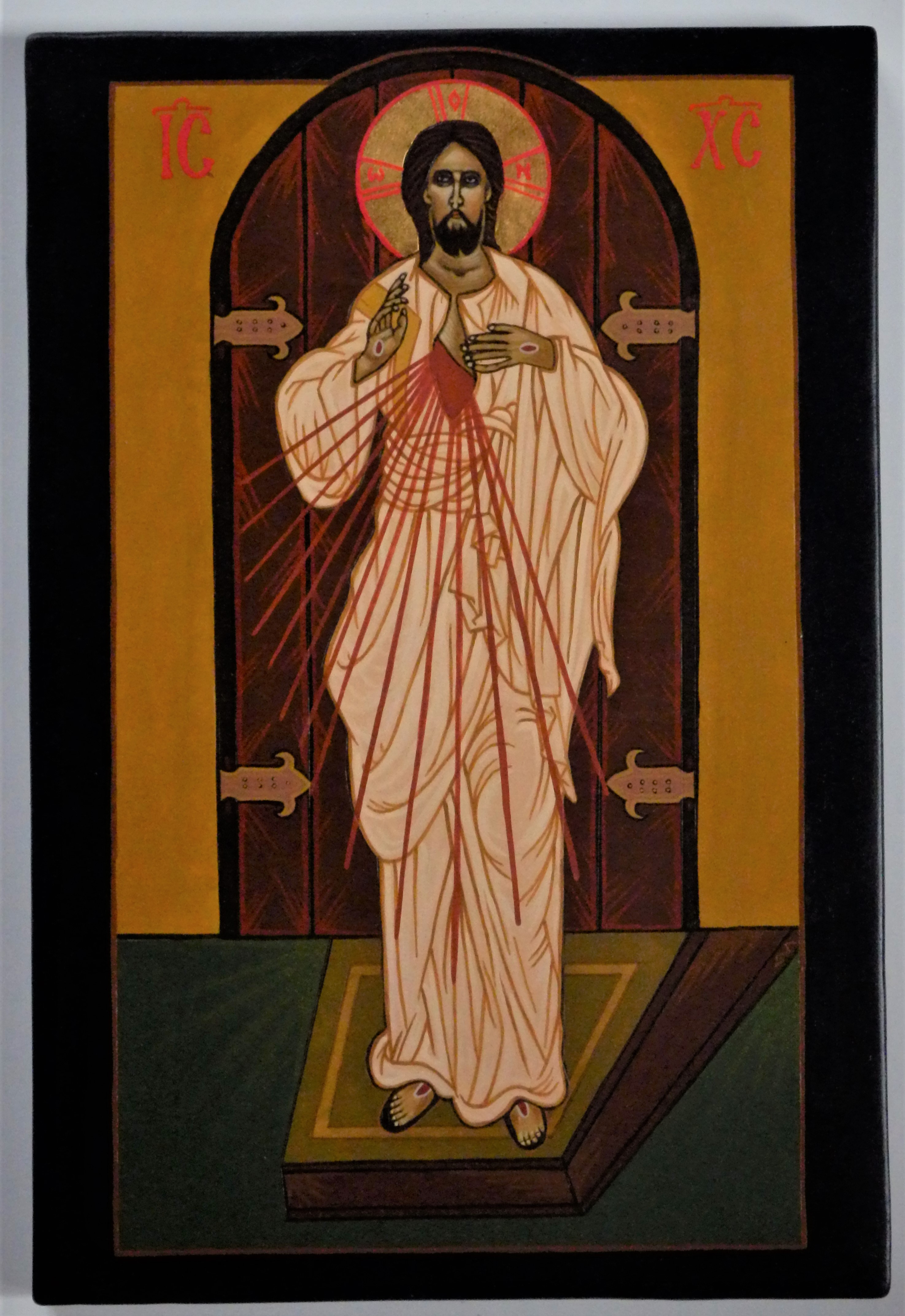 Ikona Kristus pred dverami