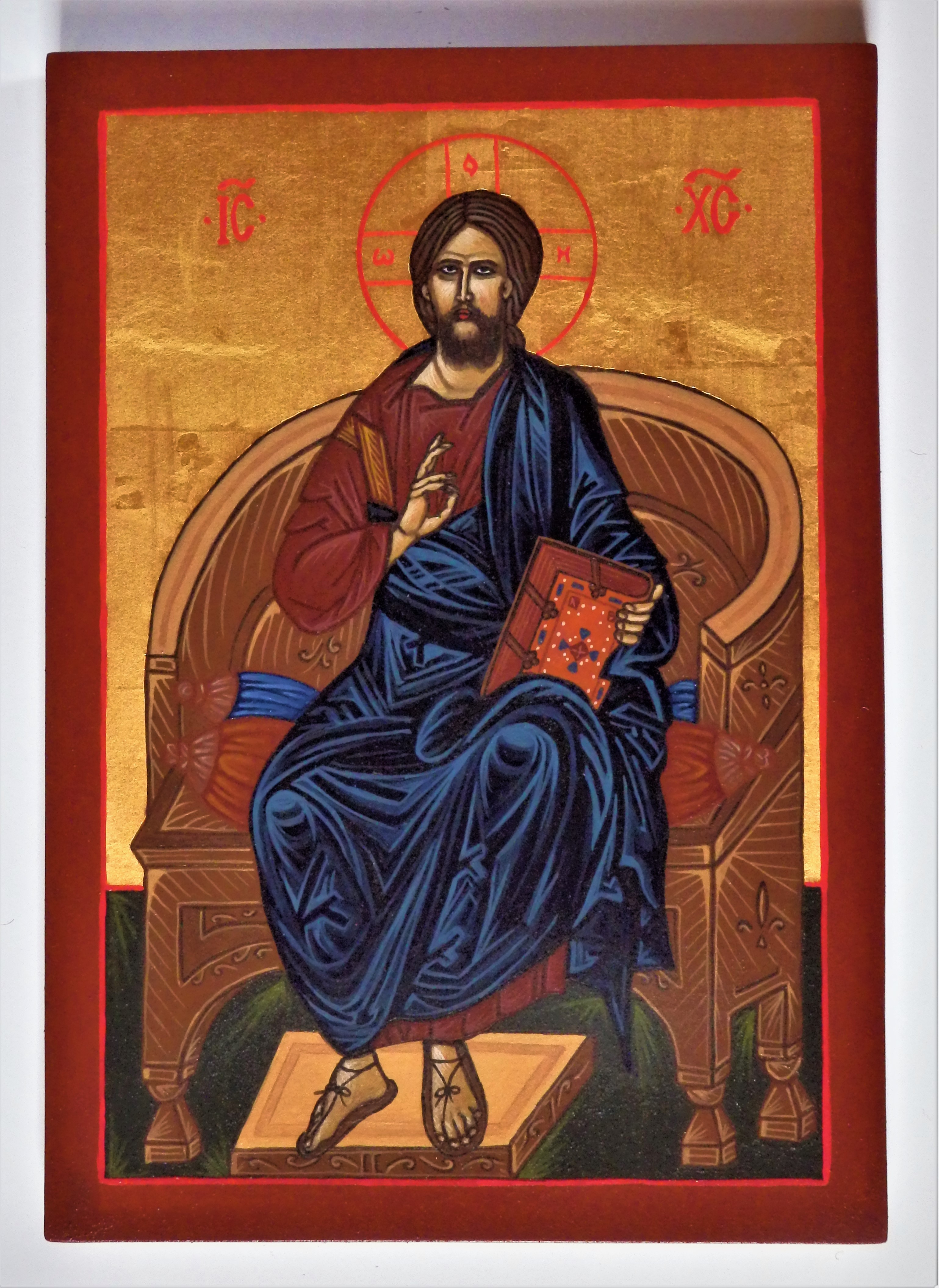 Ikona Kristus na tróne