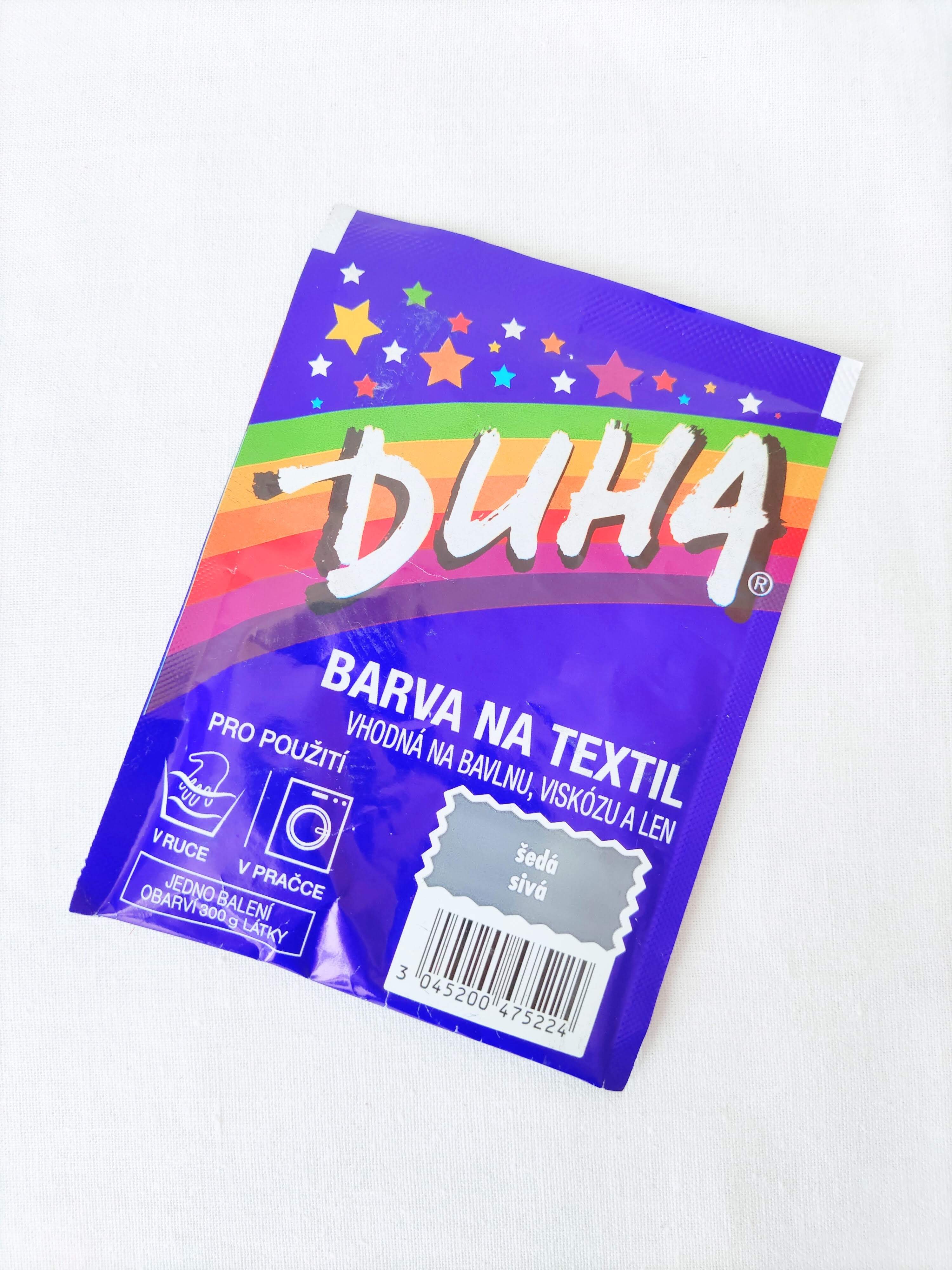 DUHA farba na textil - sivá, 15 g