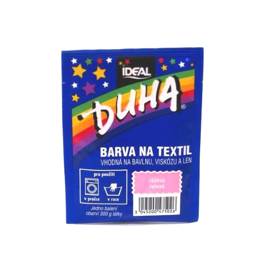 DUHA farba na textil  - ružová, 15 g