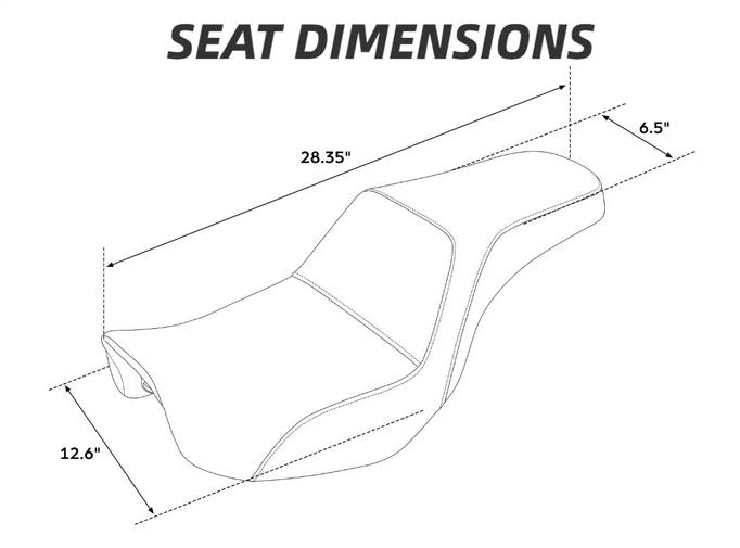 C.C.RIDER 2-UP SEAT DIAMOND STITCH - DYNA