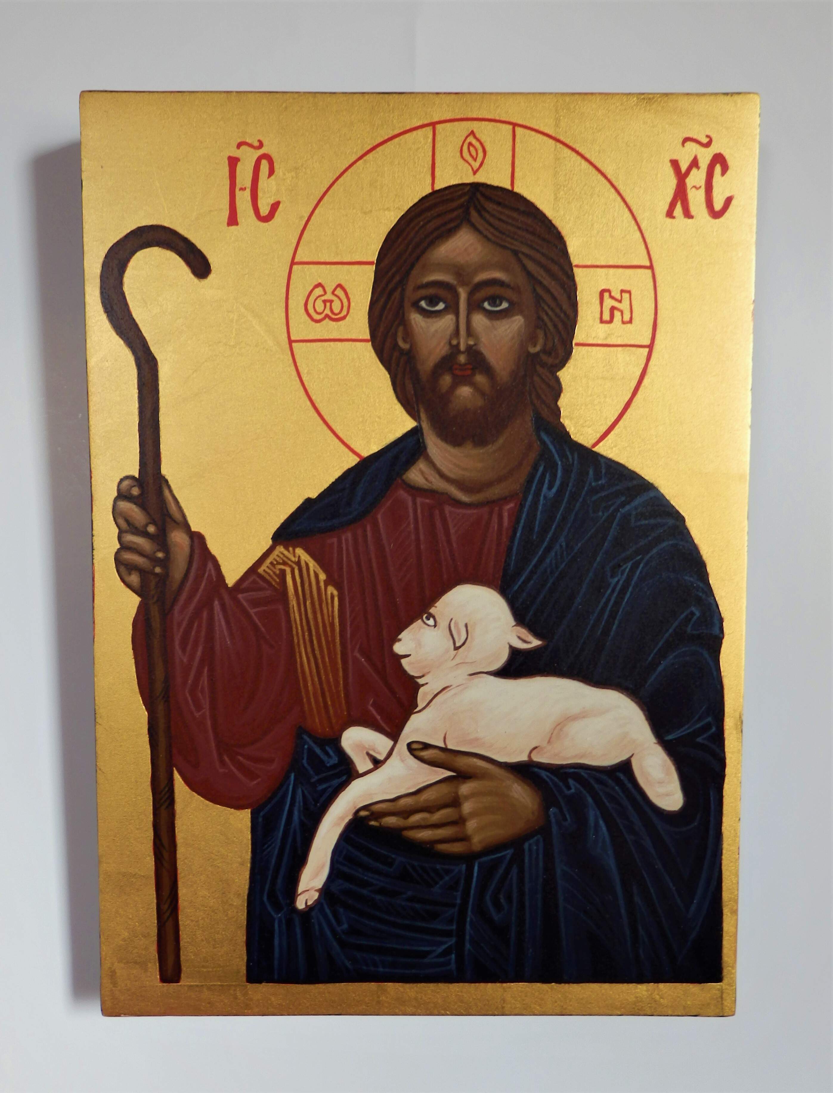 Ikona Krista Dobrý pastier a ovečka