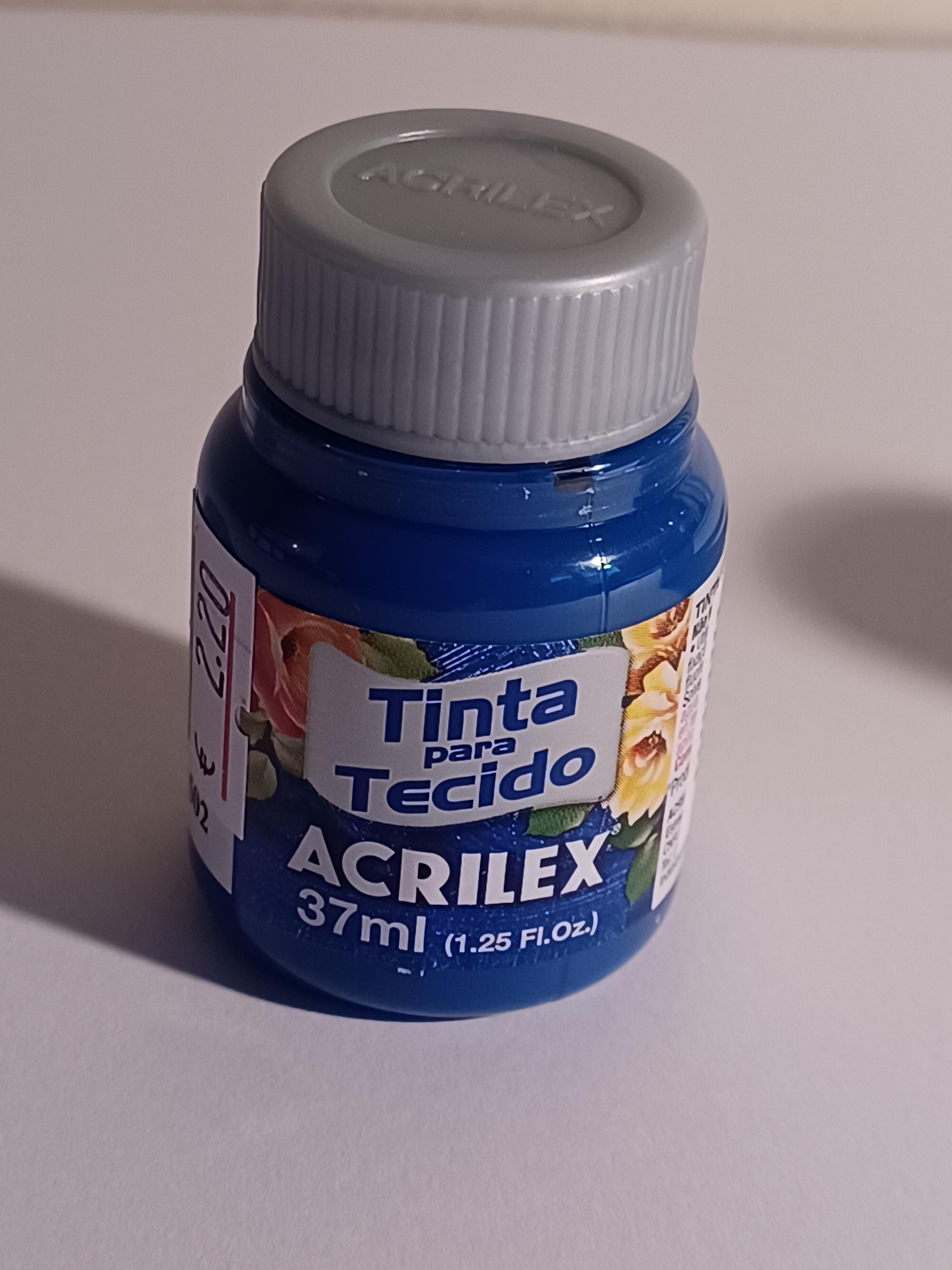 Farba na textil Acrilex 37 ml - kobaltová modrá 502