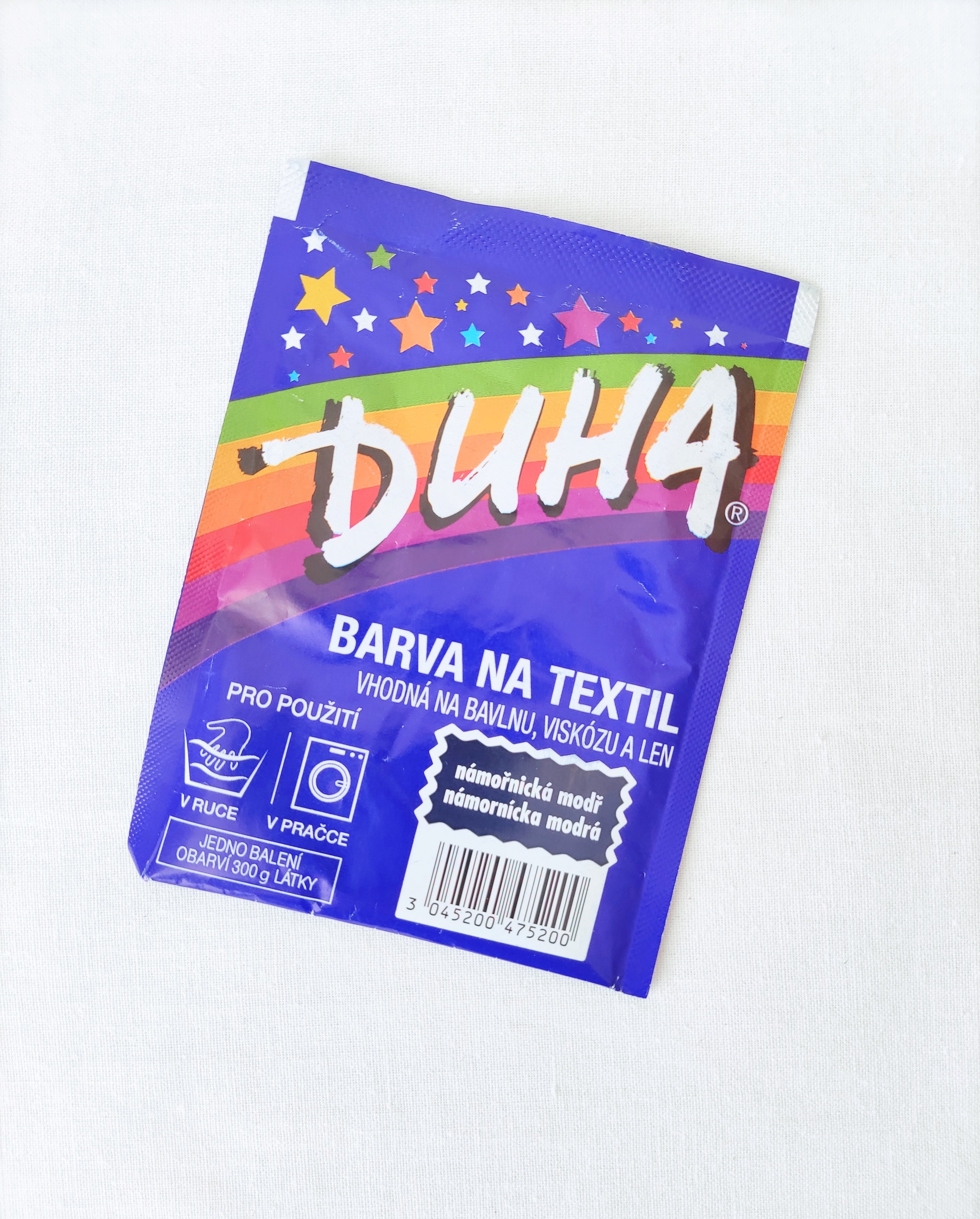 DUHA farba na textil - námornícka modrá, 15 g