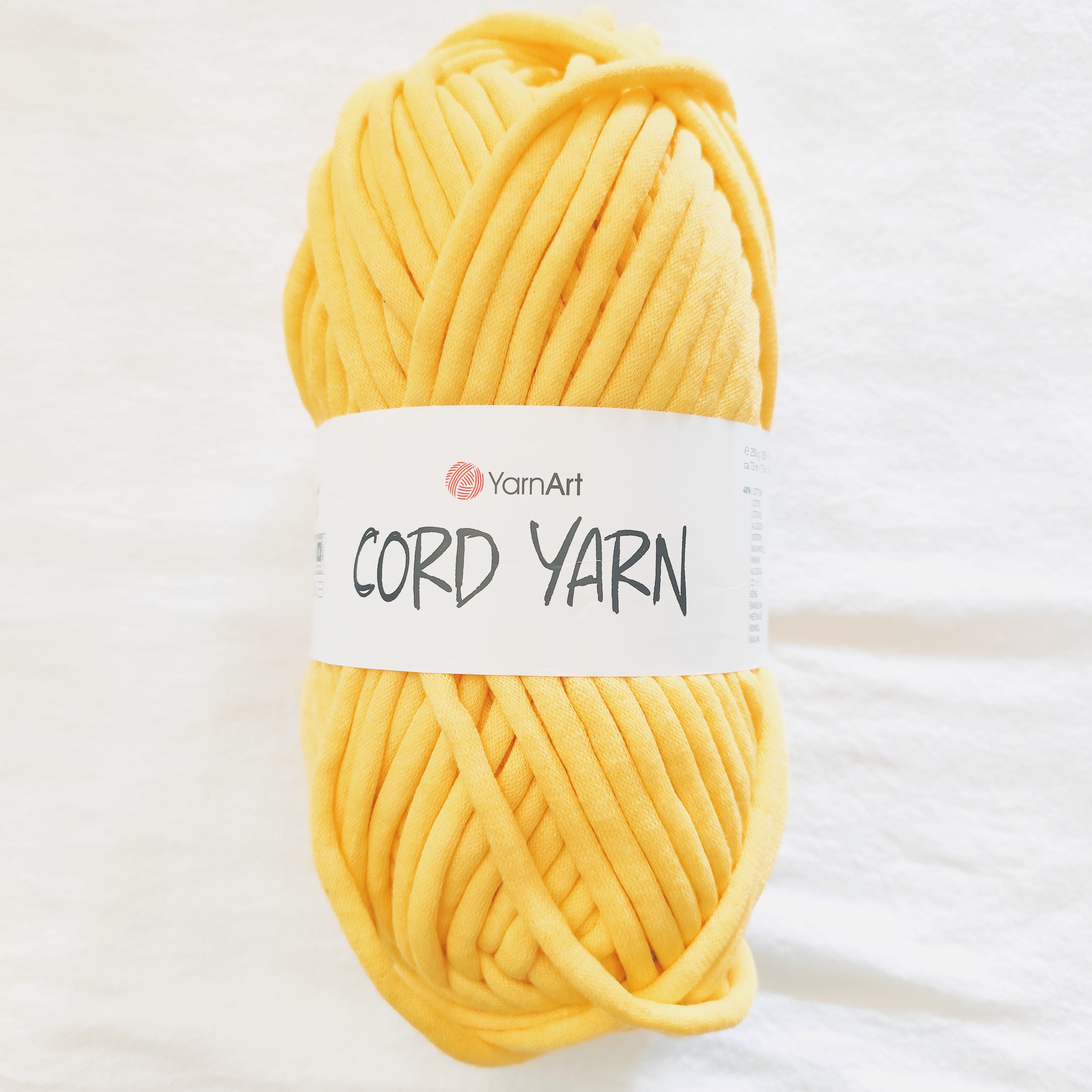 YarnArt Cord Yarn - šnúra 250g 7mm - žltá