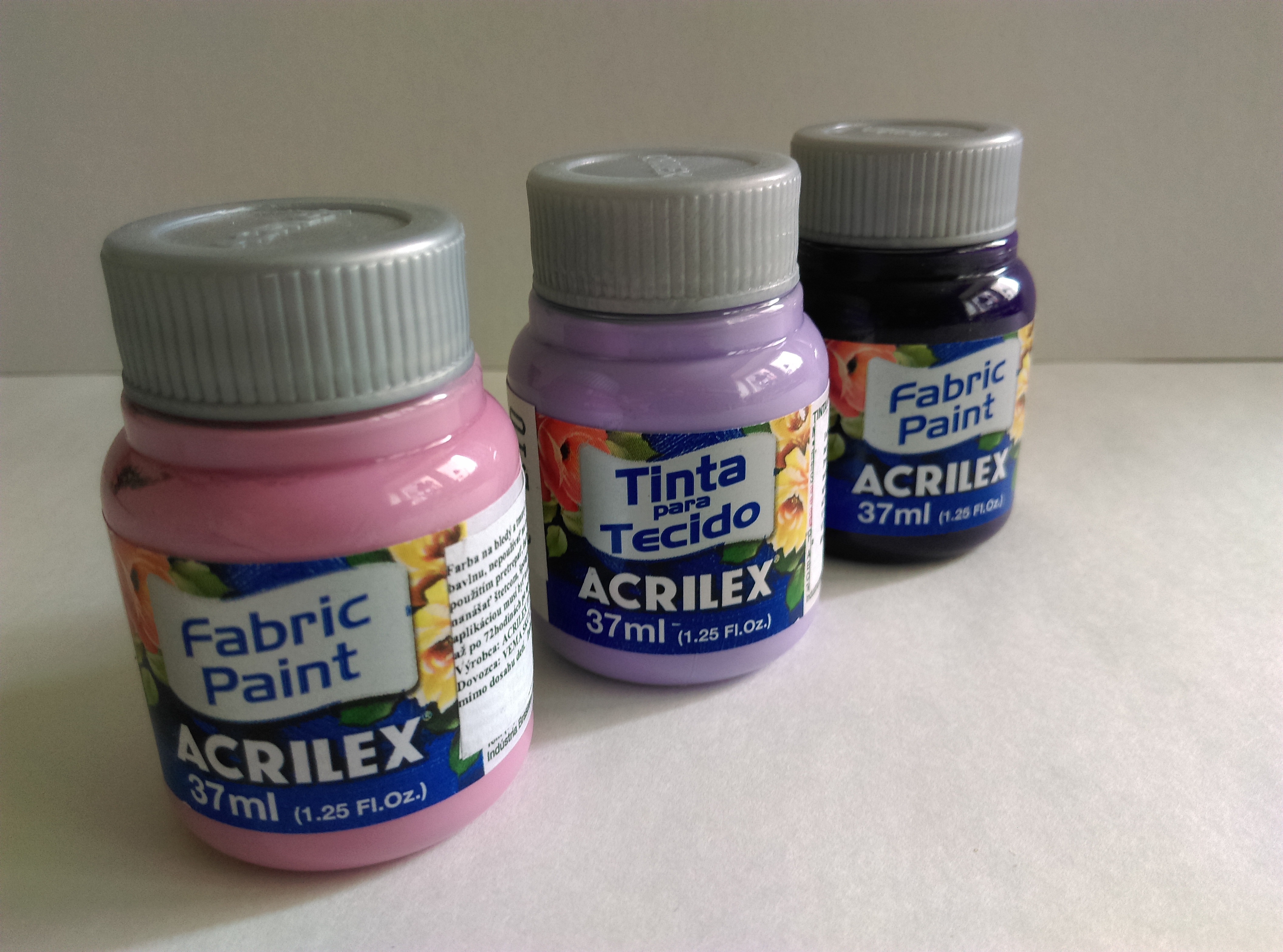 Farba na textil Acrilex 37 ml - "cyklámenová" ružová 581