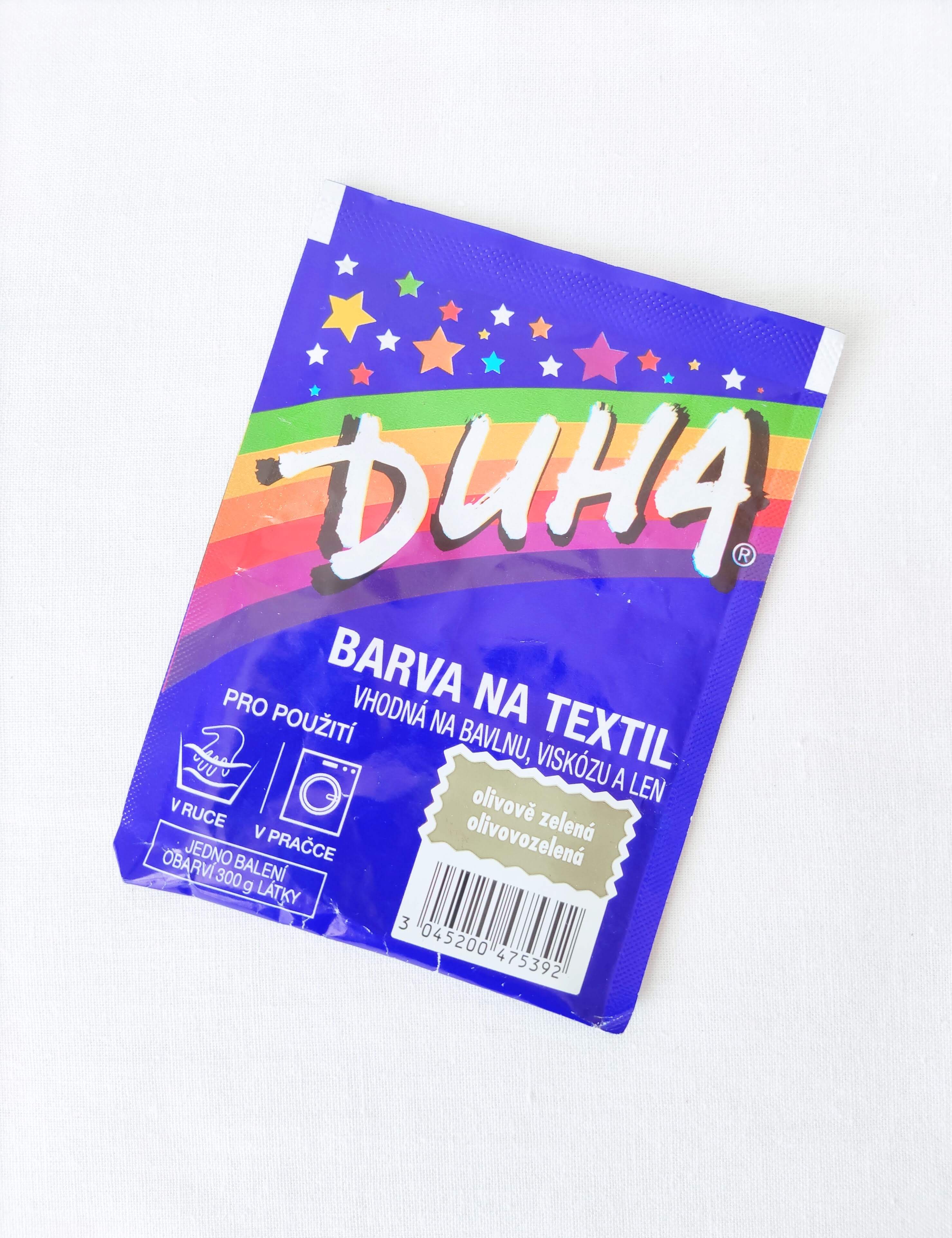 DUHA farba na textil - olivovozelená, 15 g