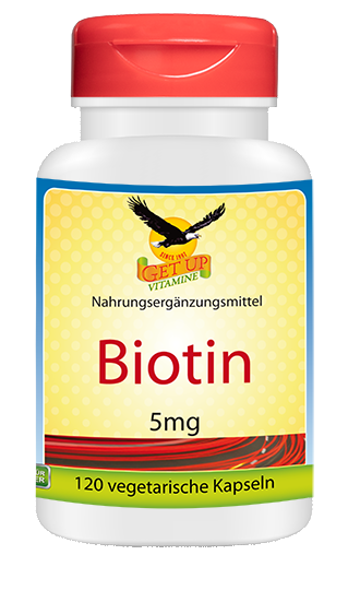 Biotin - Vitamin B7 (Vitamin H), 5mg, 120 Kaps