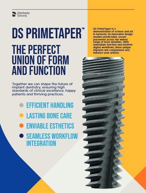 DS PRIMETAPER - nový implantačný systém od Dentsply Sirona
