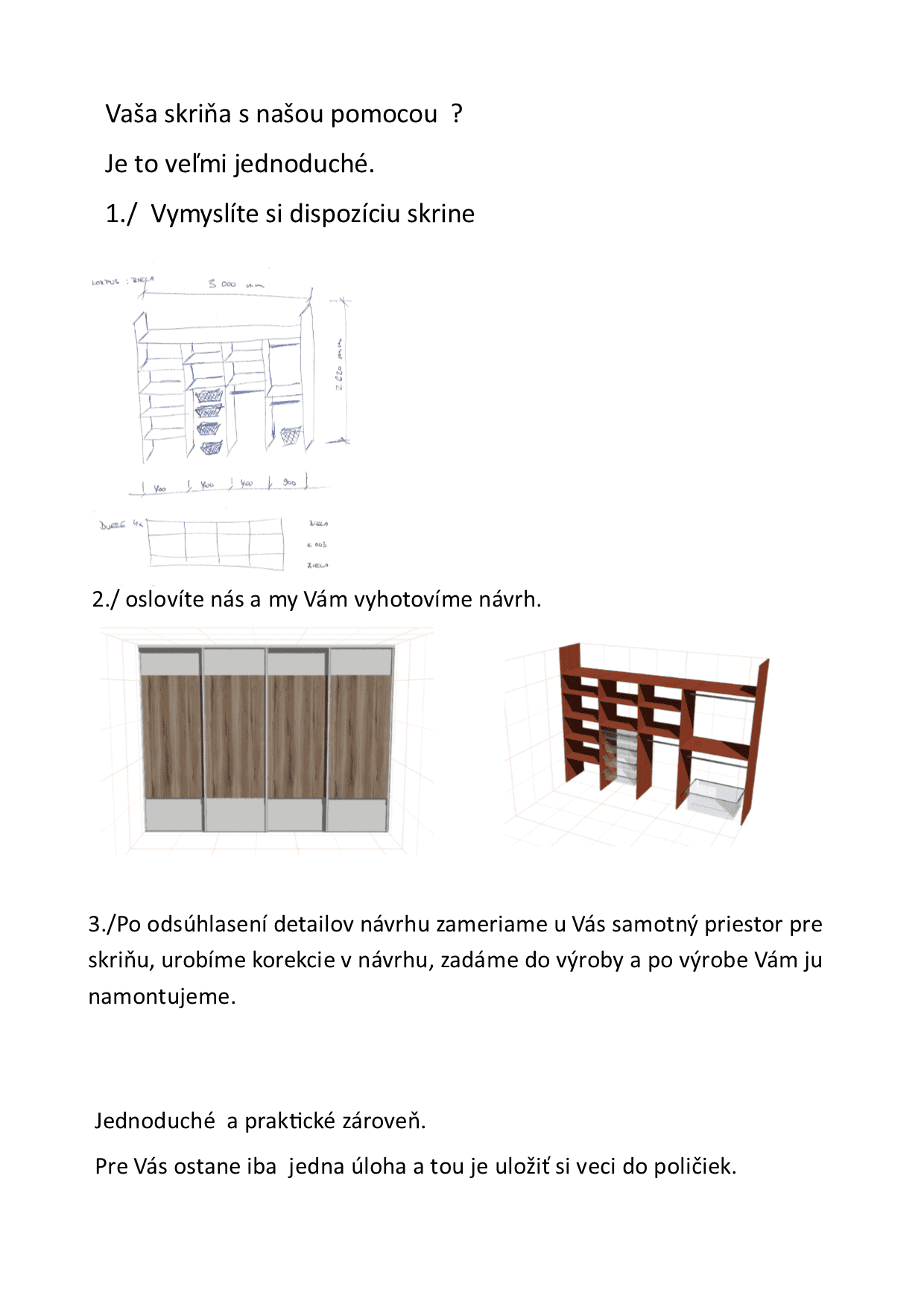 Výroba nábytku v kocke.