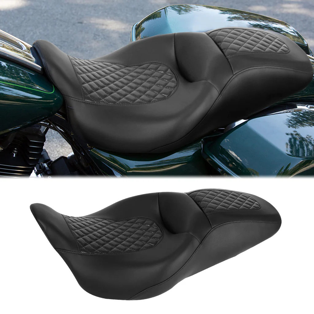 C.C.RIDER 2-UP SEAT DIAMOND STITCH TOURING 08+