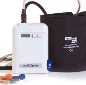 Kombinovaný monitor krvného tlaku, EKG a Aktigraf