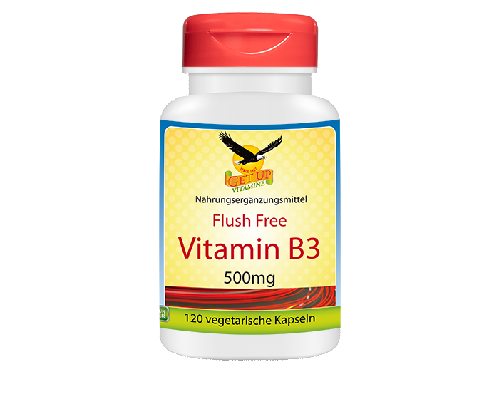 Vitamin B3 Niacinamid 500mg, 120 veg. Kaps