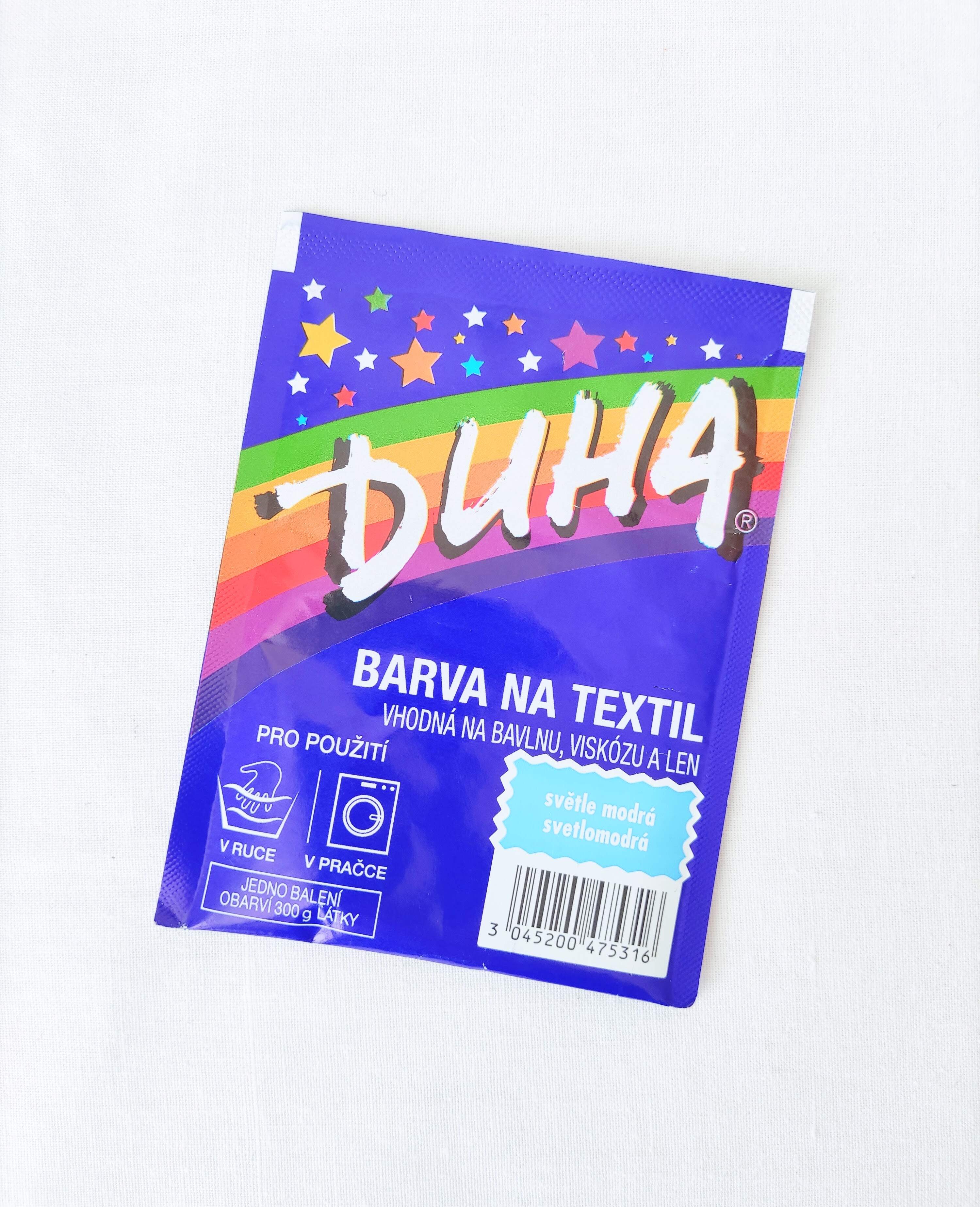 DUHA farba na textil - svetlomodrá, 15 g